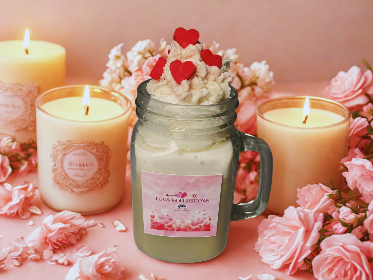 Whipped Heart Latte Candle - LC107