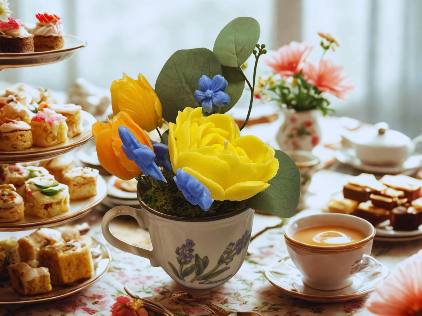 Sunny Blossom Teacup Candle - FA102