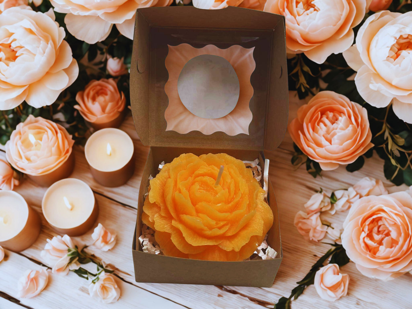 Blooming Peony Candle - WF105