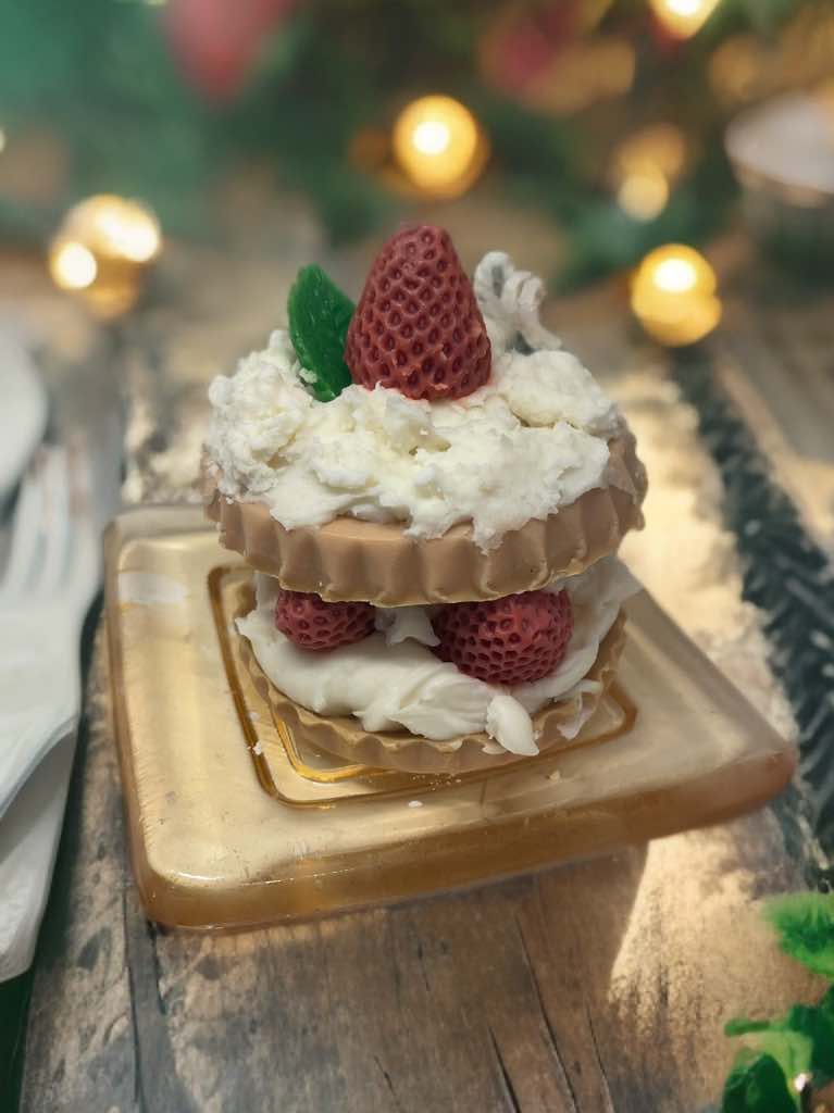 Strawberry Shortcake Delight Candle
