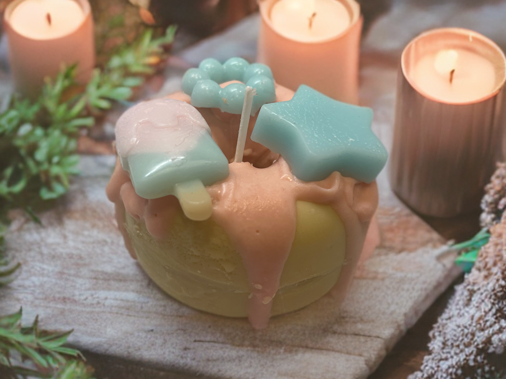 Sweet Candy Donut Candle