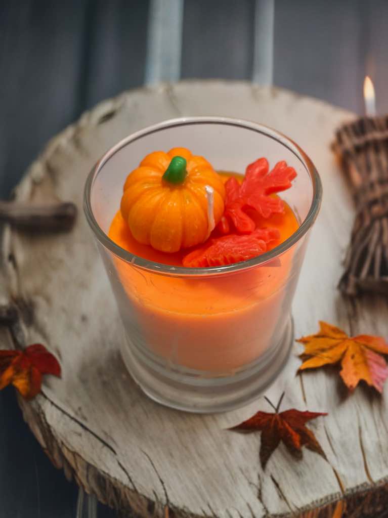 Pumpkin Glass Jar Candle