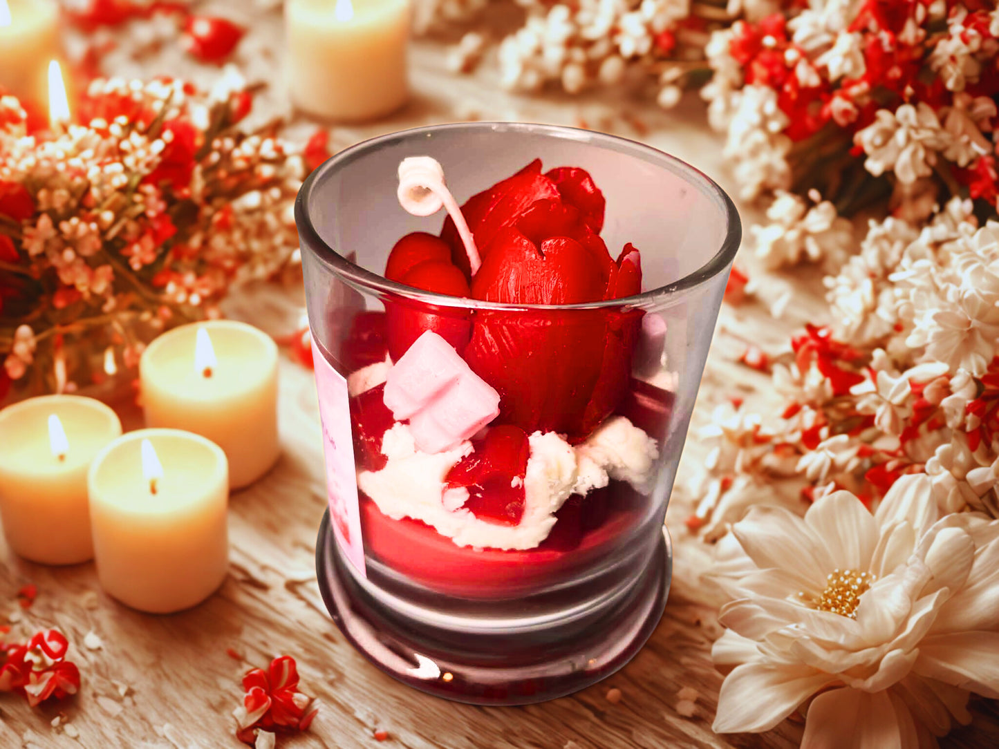 Ruby Rose Dessert Candle - LC103