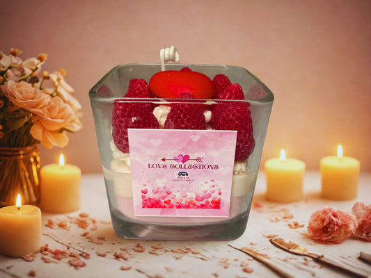 Strawberry Love Mousse Candle - LC102