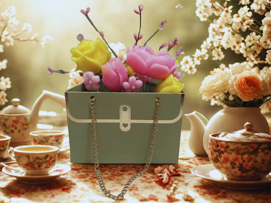 Blushing Garden Purse Candle A - FA103