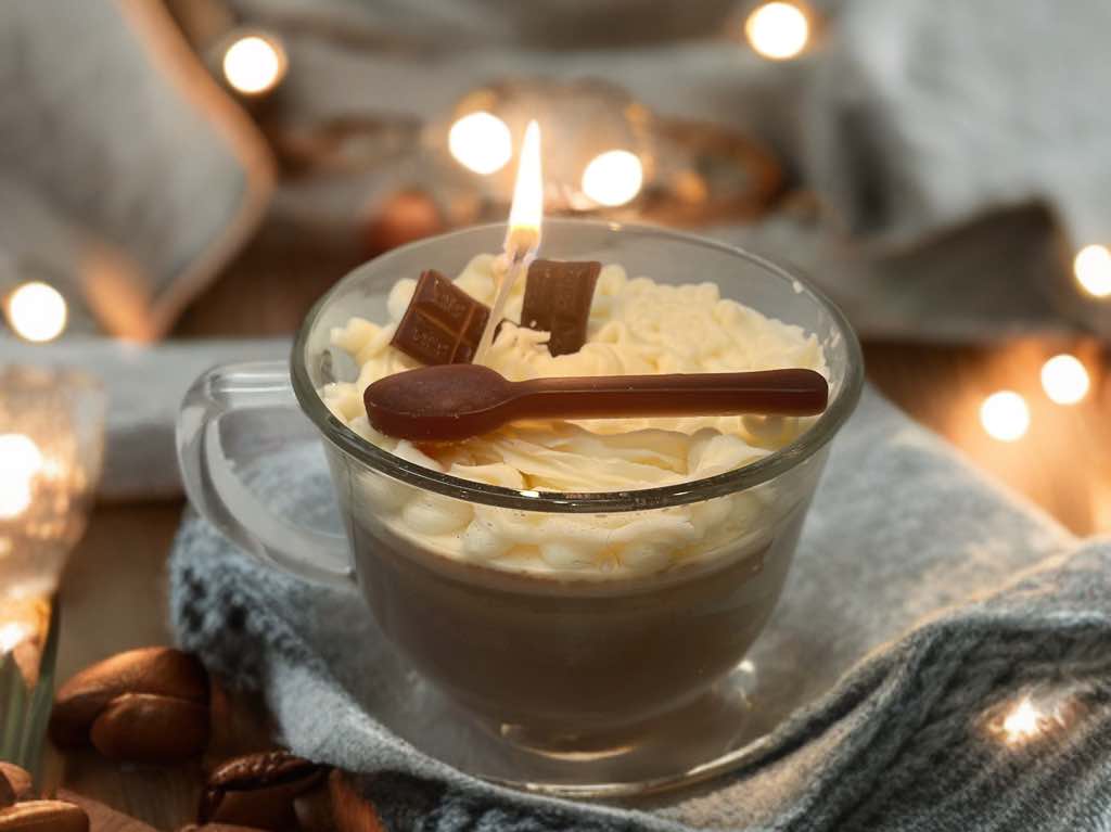 Hot Cocoa Mug Candle