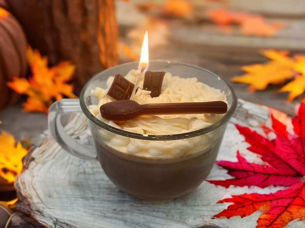 Hot Cocoa Mug Candle