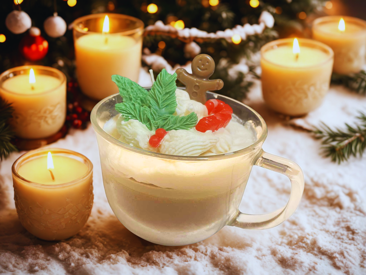 Holiday Hot Cocoa Cup Candle - WC104